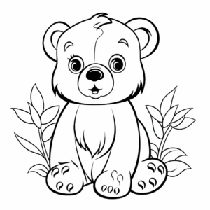 Brown Bear, Brown Bear Themed Coloring Pages 1