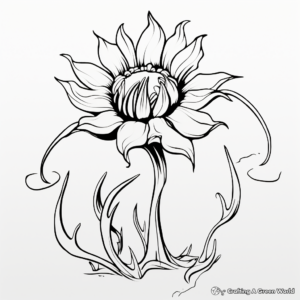 Budding Artists' Bud Coloring Pages 1
