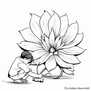 Budding Artists' Bud Coloring Pages 2