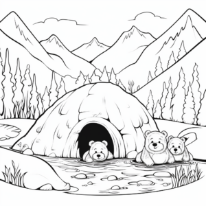 Build-A-Beaver-Dam Coloring Pages for Kids 2