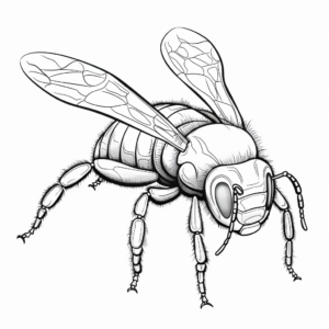 Bumblebee Anatomy Detailed Coloring Pages 3