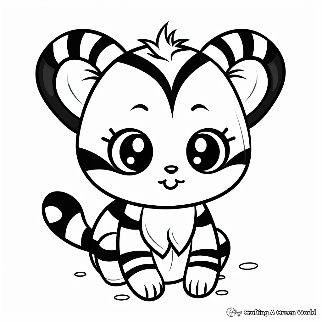 Bumblebee Kitten Coloring Pages for Children 4