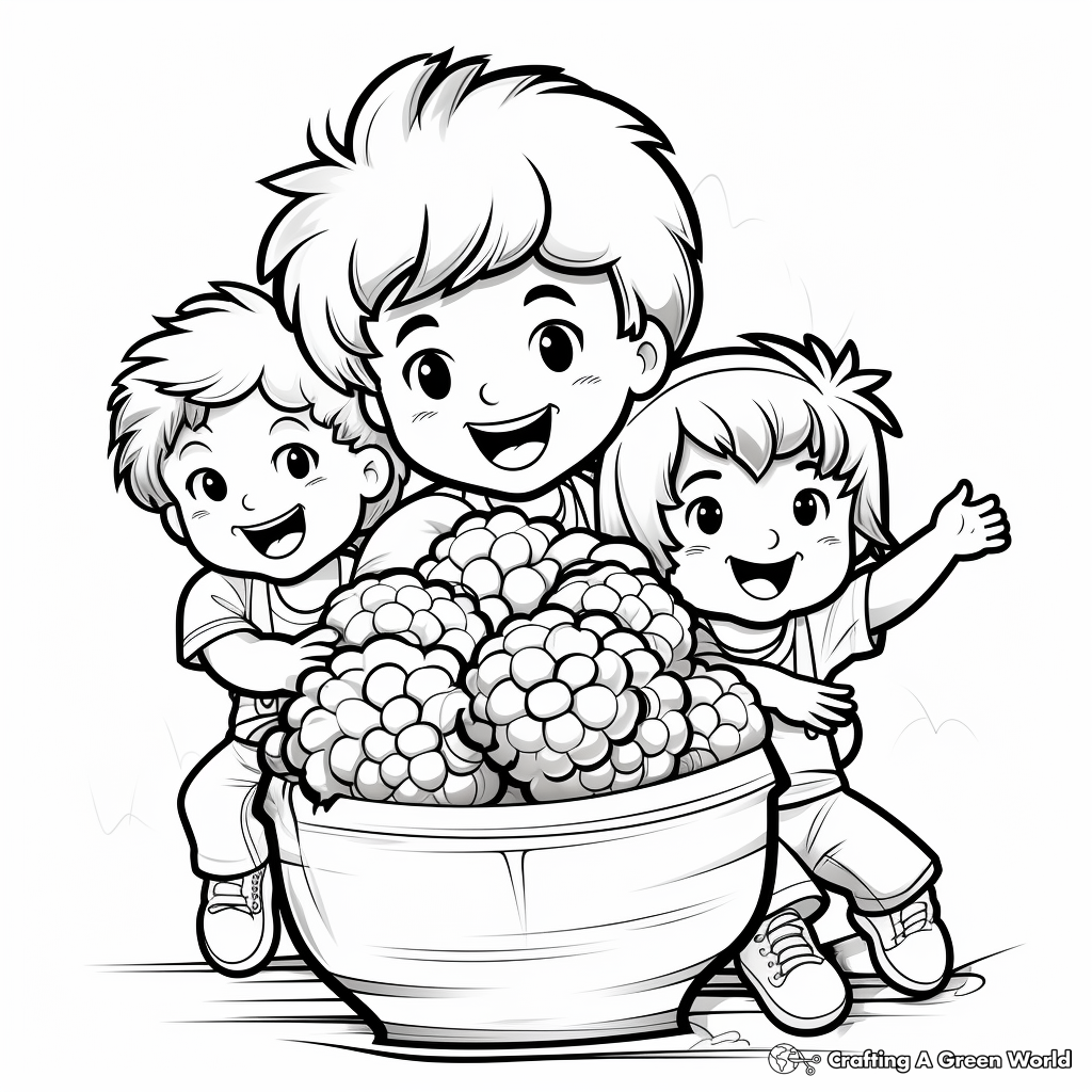 Bunch of Blackberries Coloring Pages 1
