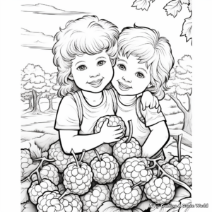 Bunch of Blackberries Coloring Pages 4