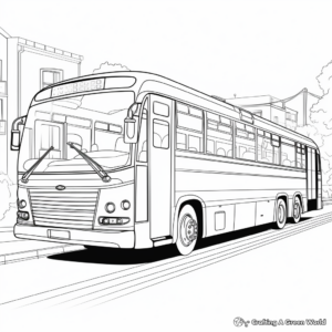 Buses Around the World Coloring Pages 2