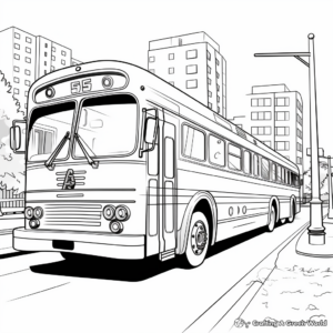 Buses Around the World Coloring Pages 3