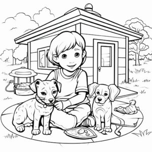 Busy Animal Shelter Coloring Pages 4