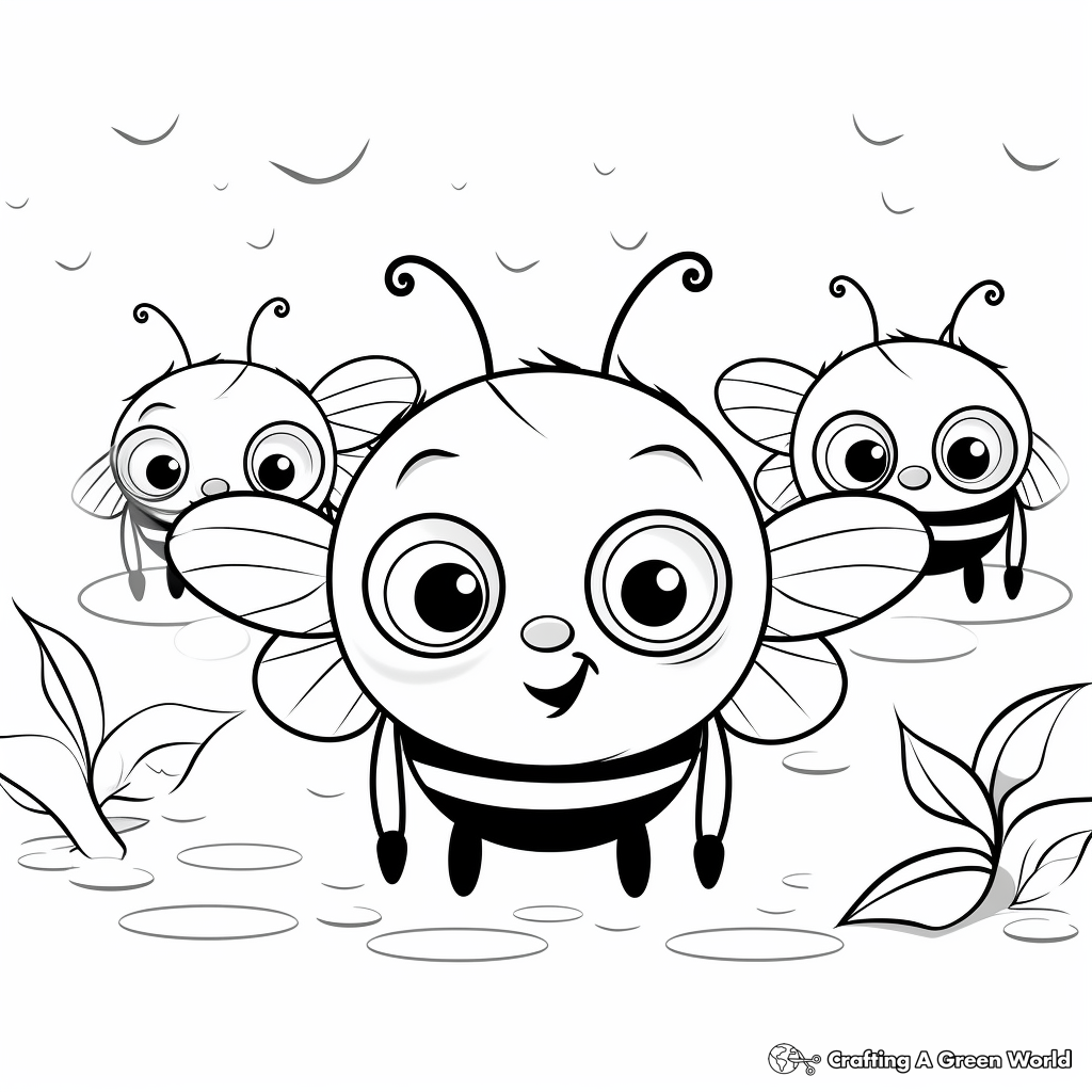 Busy Little Bees Coloring Pages 3