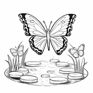 Butterfly Life Cycle Coloring Pages for Educators 3