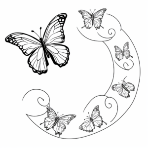 Butterfly Life Cycle Coloring Pages for Educators 4