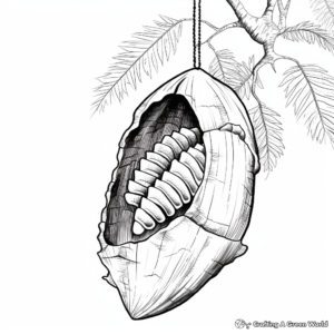 Cacao Pod from Theobroma Tree Coloring Pages 4