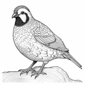 California Quail Coloring Pages 4
