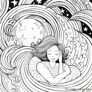 Calm and Relaxing Swirl Coloring Pages for Stress Relief 1