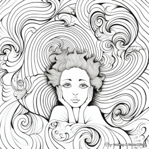 Calm and Relaxing Swirl Coloring Pages for Stress Relief 3