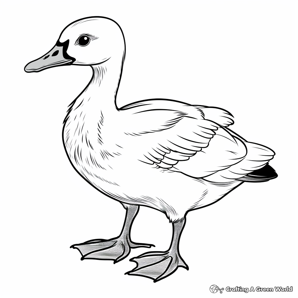 Canadian Goose Coloring Pages 3
