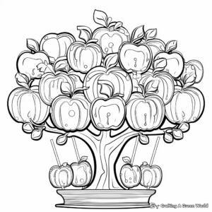 Candy Apple Orchard Coloring Sheets 1