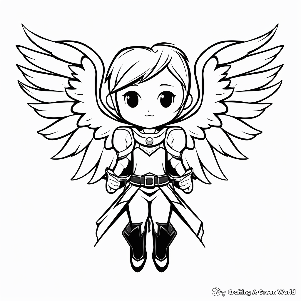 Captain's Heart with Wings - Pirate Inspired Coloring Pages 2