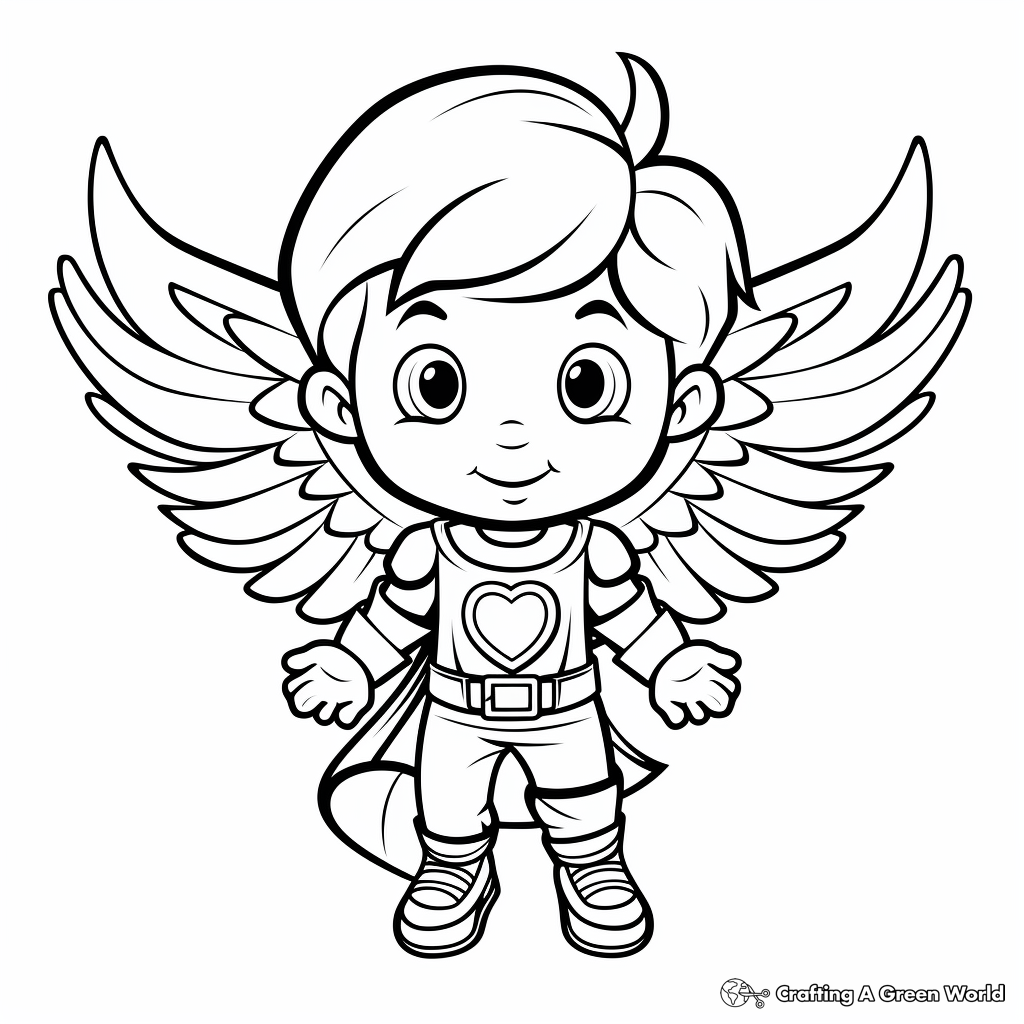 Captain's Heart with Wings - Pirate Inspired Coloring Pages 3