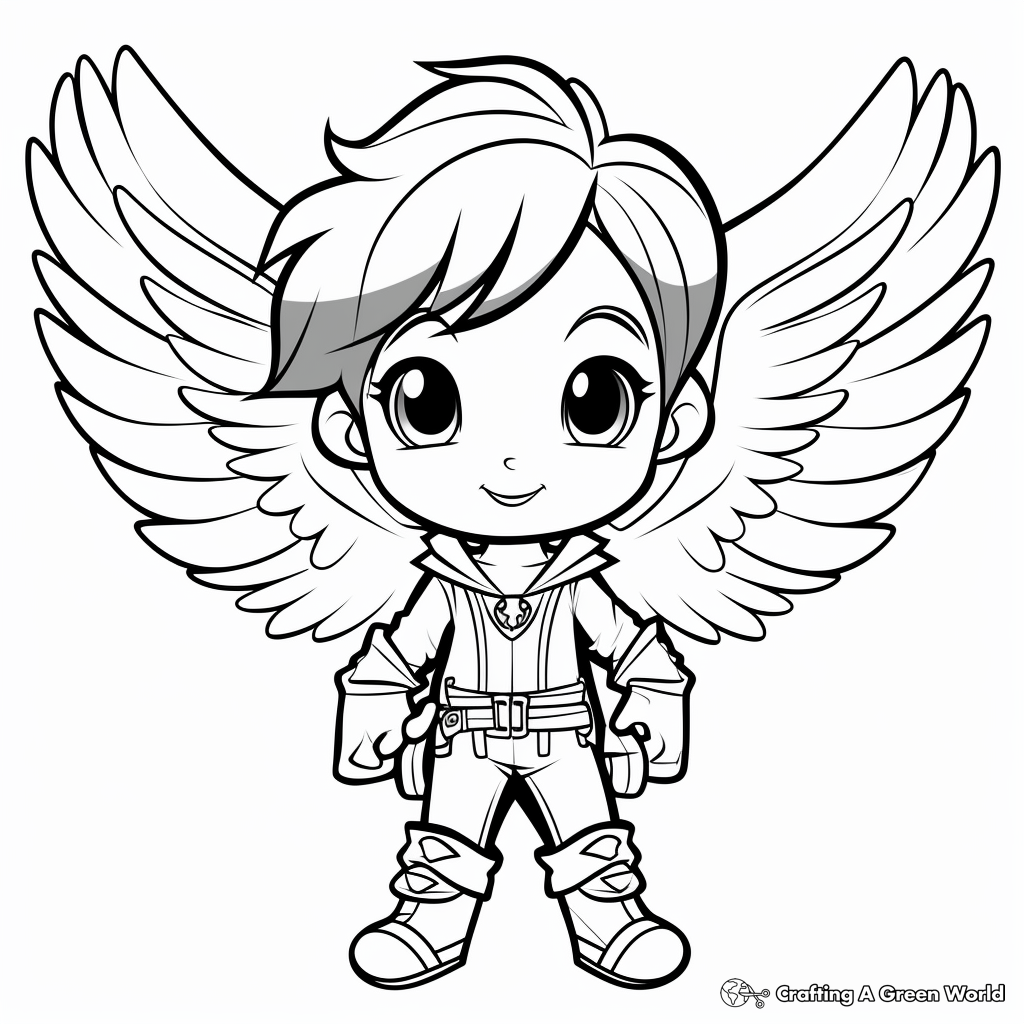 Captain's Heart with Wings - Pirate Inspired Coloring Pages 4