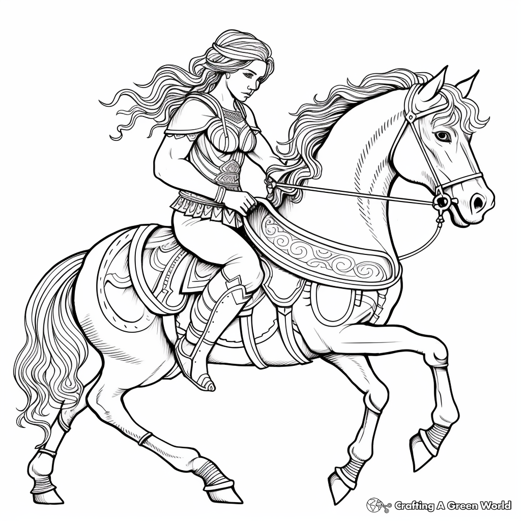 Captivating Centaur Coloring Pages 3