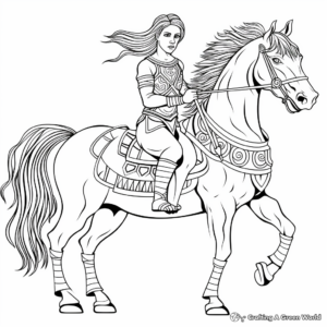 Captivating Centaur Coloring Pages 4