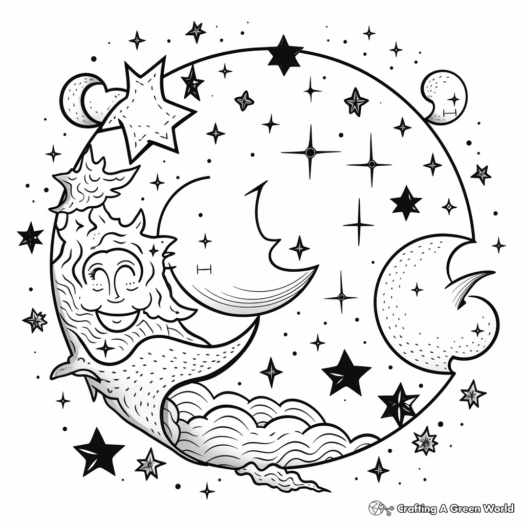 Captivating Constellations Coloring Pages 4