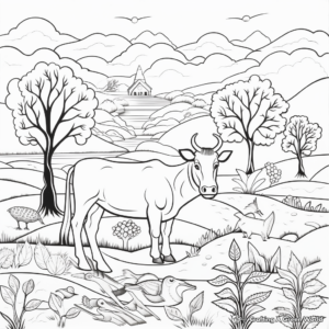 Captivating Land Animals Creation Coloring Pages 2