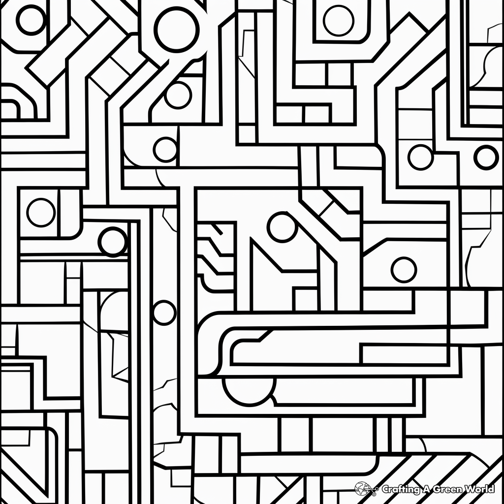 Captivating Mosaic Pattern Coloring Pages 4