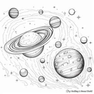 Captivating Solar System Coloring Pages 1