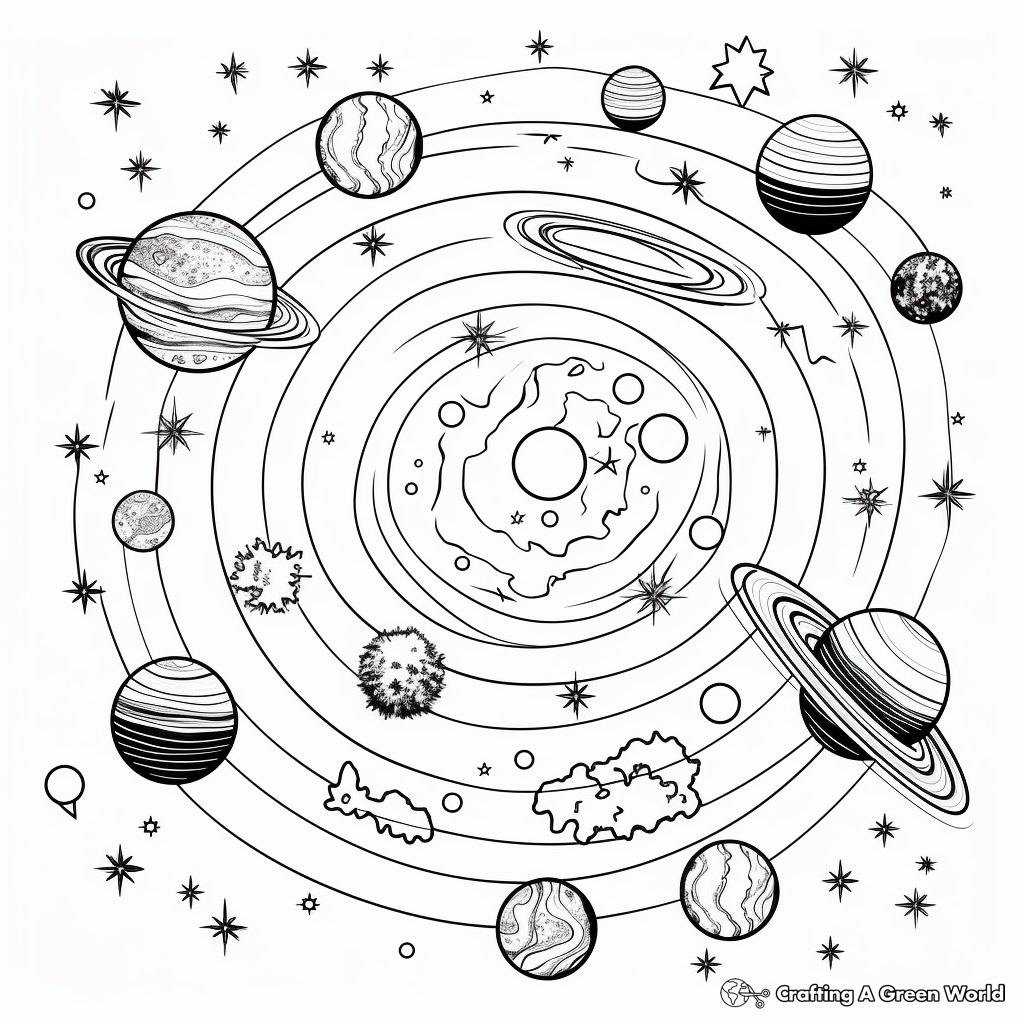Captivating Solar System Coloring Pages 3