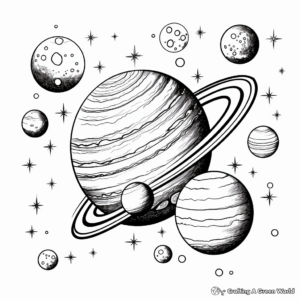 Captivating Solar System Coloring Pages 4