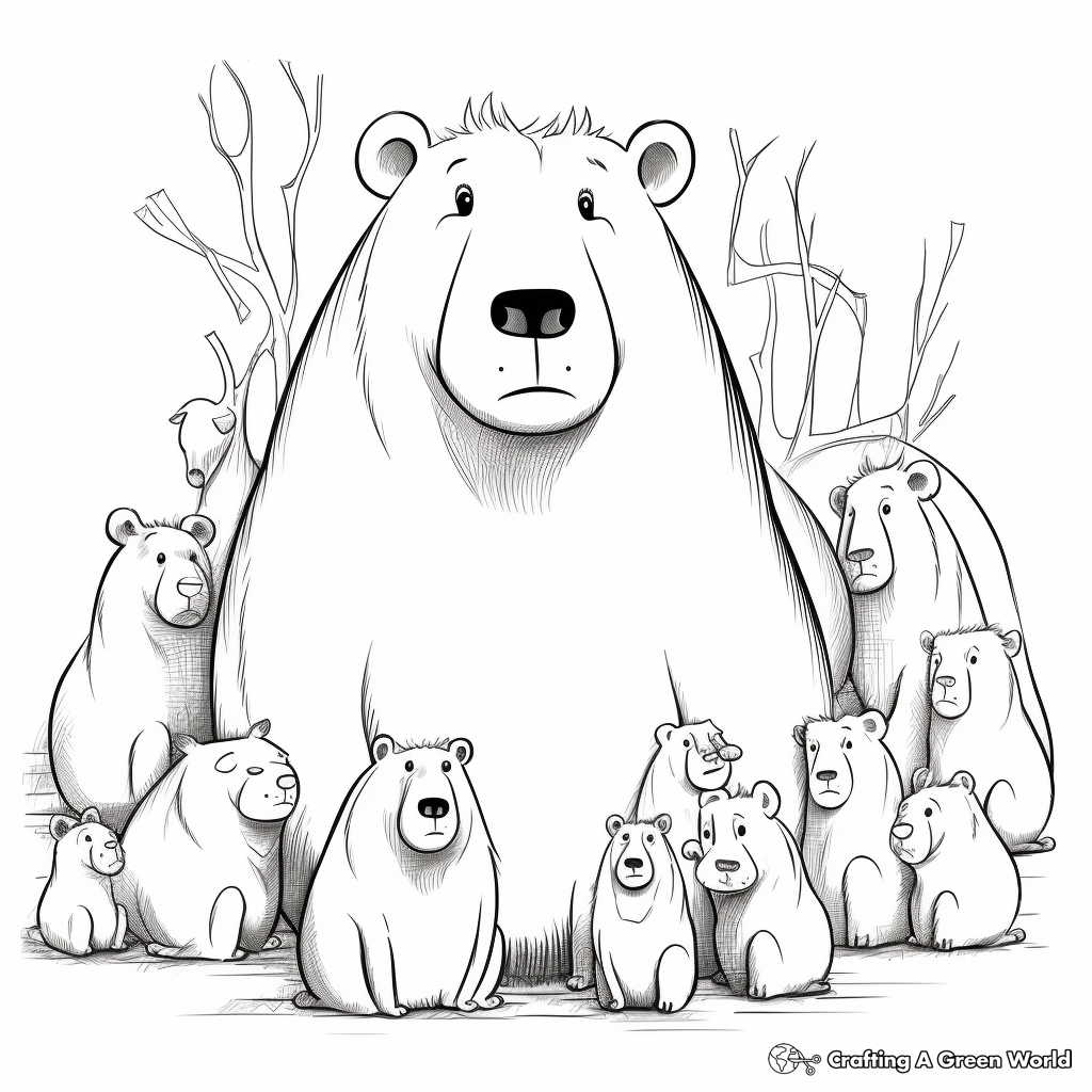 Capybara and Friends: Other Rodents Coloring Pages 2