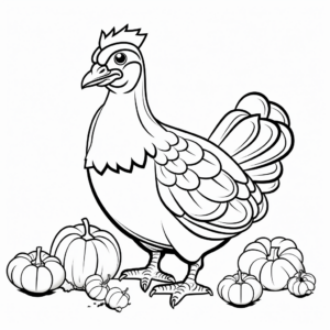 Cardinal and Holly Berry Christmas Coloring Pages 1