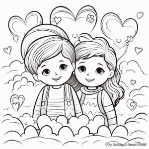 Caring and Sharing Love Coloring Pages 2