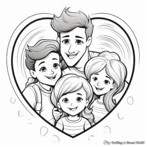 Caring and Sharing Love Coloring Pages 3