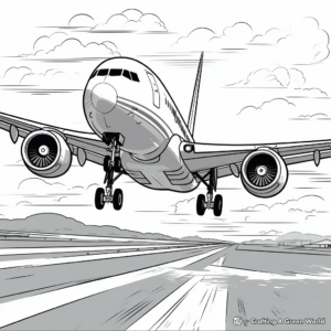 Carrier Takeoff F18 Jet Coloring Pages 4
