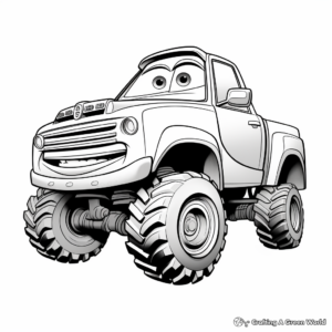Cars Movie Character Coloring Pages 2