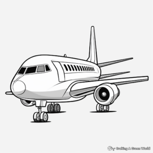 Cartoon Airplane Characters Coloring Pages 1