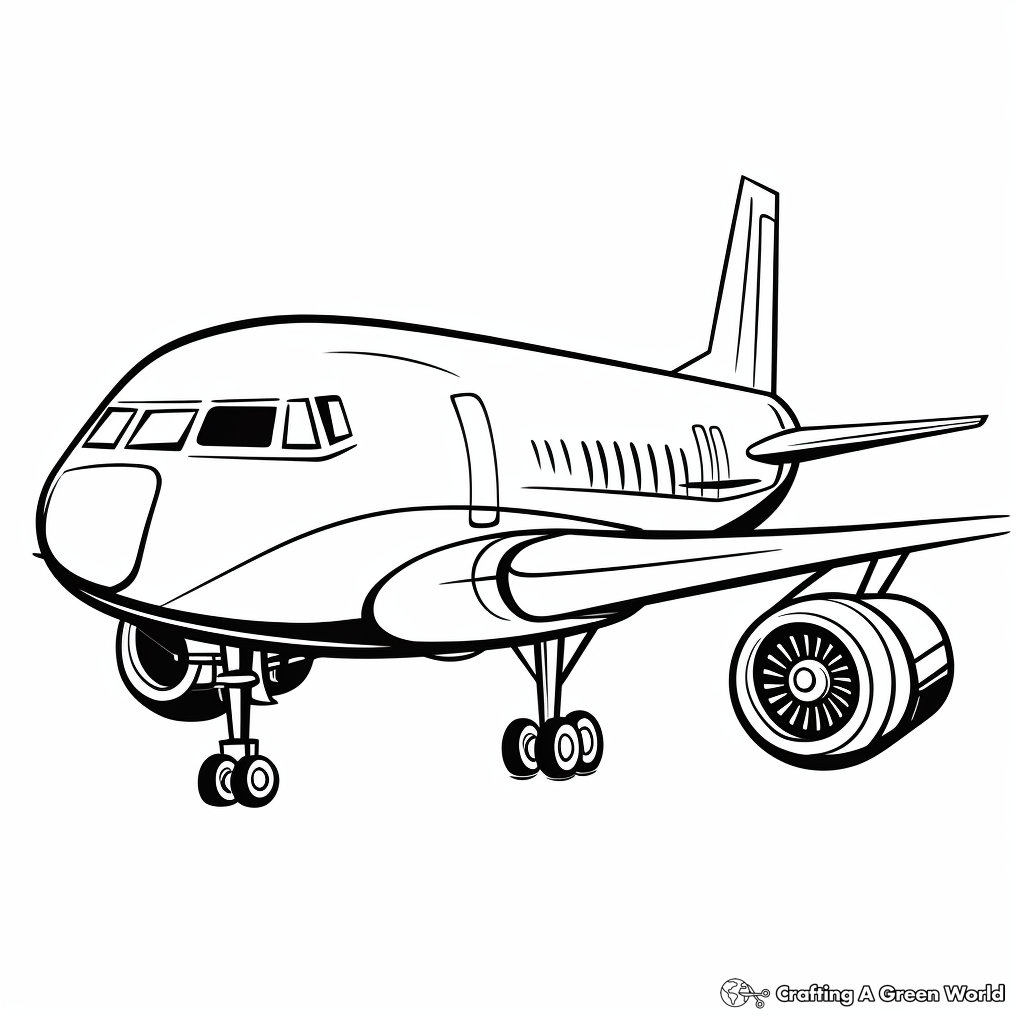 Cartoon Airplane Characters Coloring Pages 2