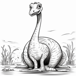 Cartoon Corythosaurus Coloring Pages 2