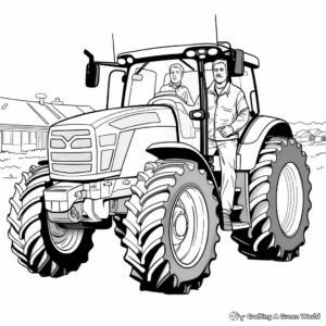 Case IH Tractor Coloring Pages for Enthusiasts 2