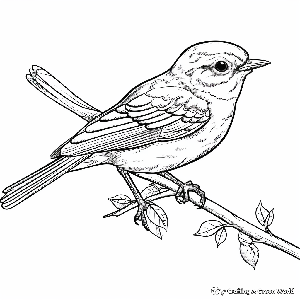 Catch and Release: Mockingbird Hunting Coloring Page 1