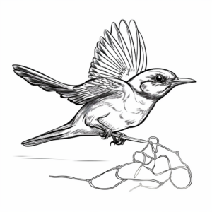 Catch and Release: Mockingbird Hunting Coloring Page 2