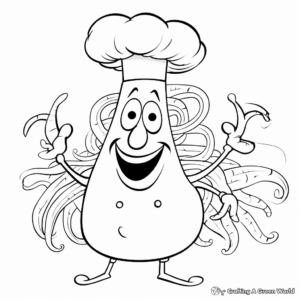 Cayenne Red Hot Pepper Coloring Pages 3