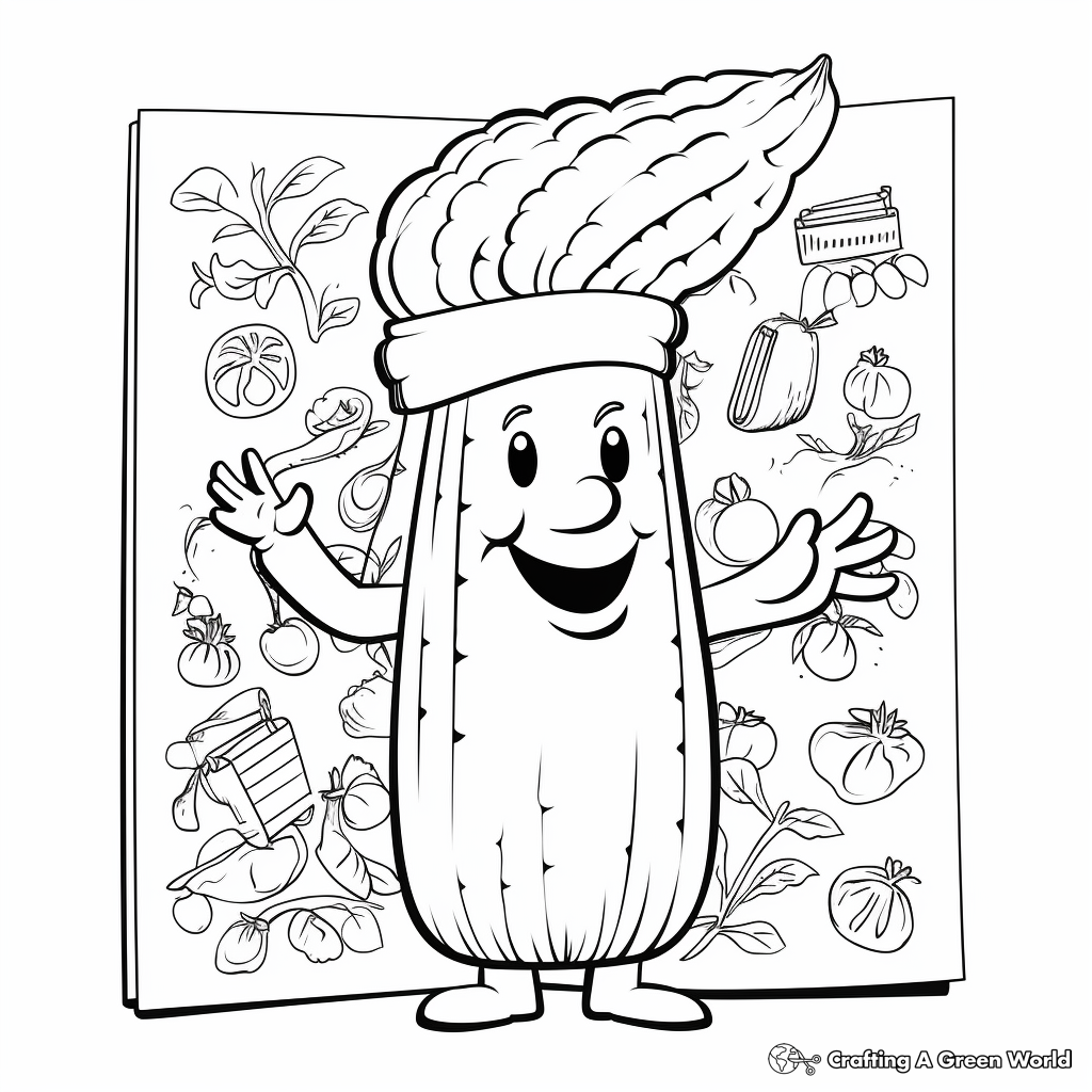 Cayenne Red Hot Pepper Coloring Pages 4