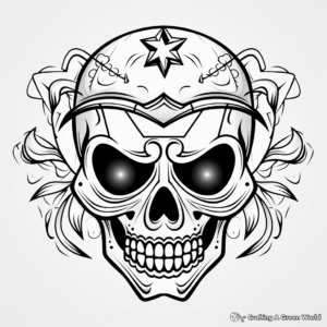 Celebrate Halloween with Sugar Skull Coloring Pages 3