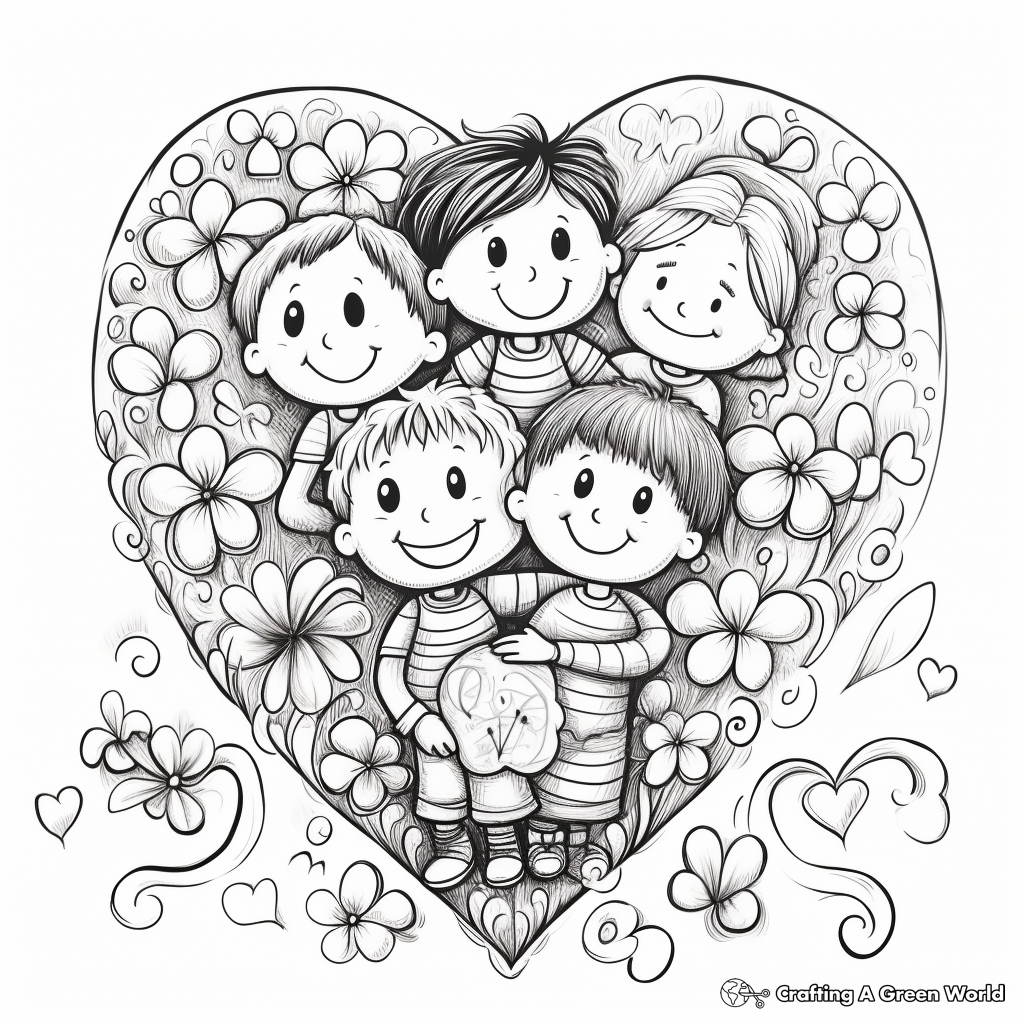 Celebration of Friendship Kindness Coloring Pages 2