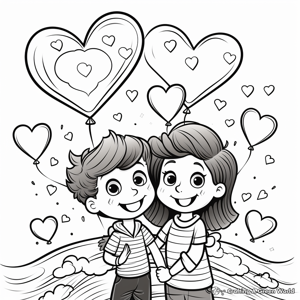 Celebration of Love: Anniversary Coloring Pages 1
