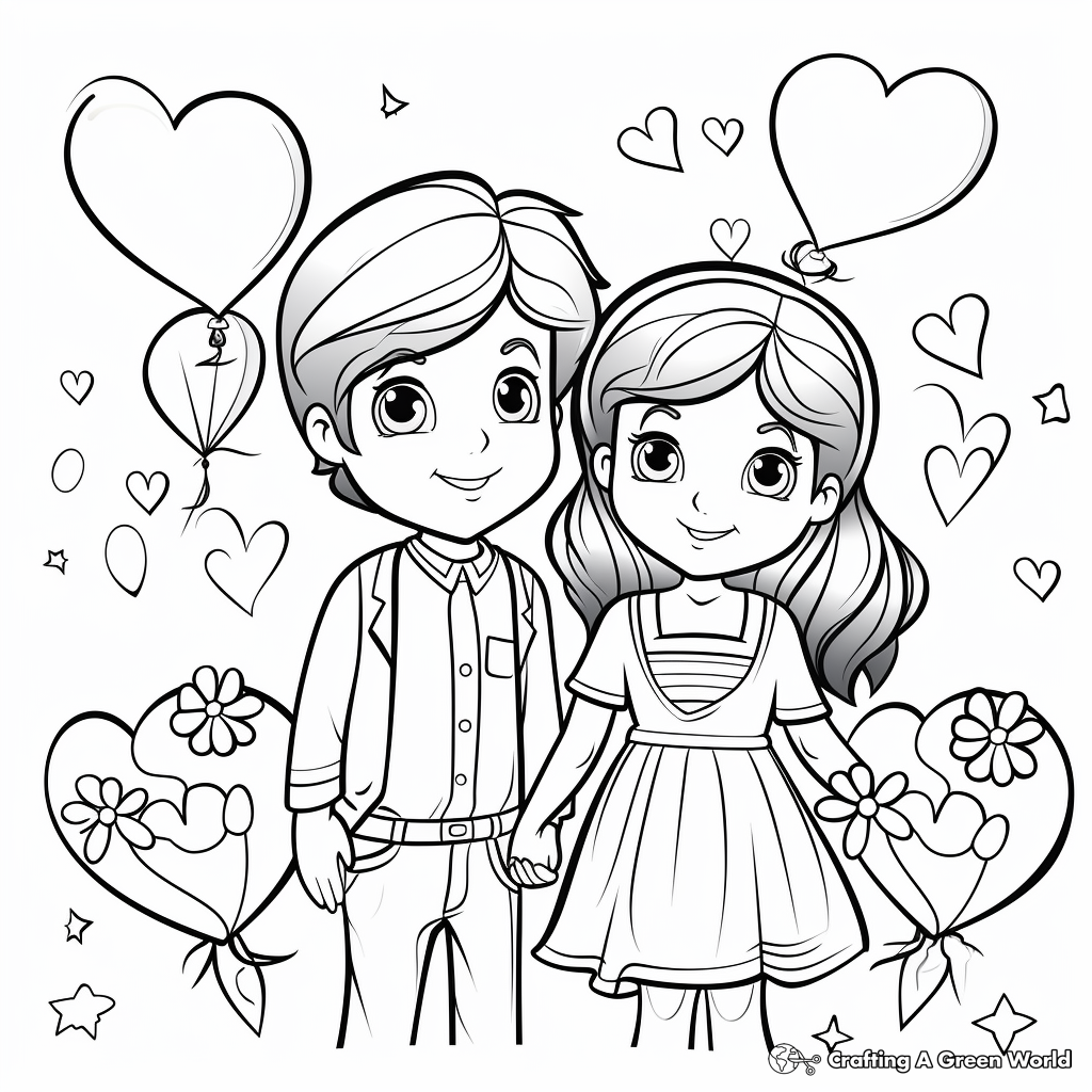 Celebration of Love: Anniversary Coloring Pages 2