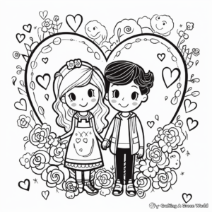 Celebration of Love: Anniversary Coloring Pages 4